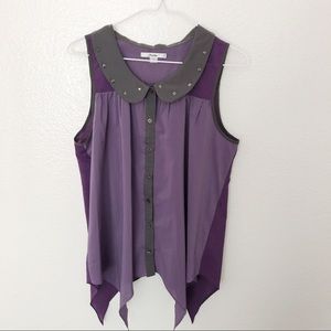 👾Papaya Purple Studded Blouse 👾